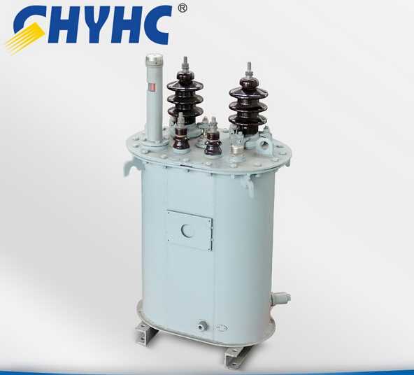 Single-phase oil immersed electrical pole mounted transformer 