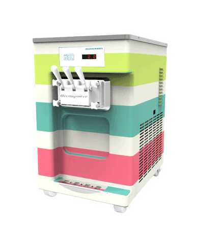 Colorful Large capacity soft ice cream machine