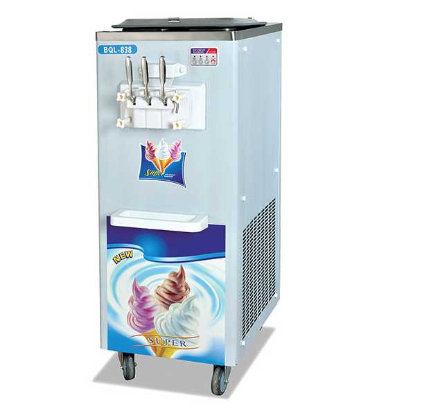 3 flavors soft ice cream machine