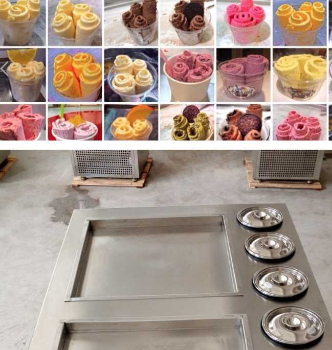Hot sale square pan Fry/ Fried ice cream roll machine