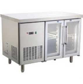 Glass Door Bench Fridge