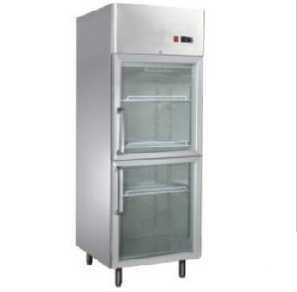 2 Half Glass Door Upright Fridge