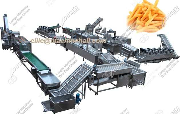 french fries production line