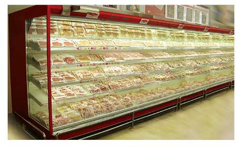 Advanced Double Air Curtain Multideck Showcase