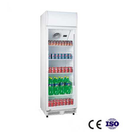 360 Liter Glass Door Vertical Display Cooler