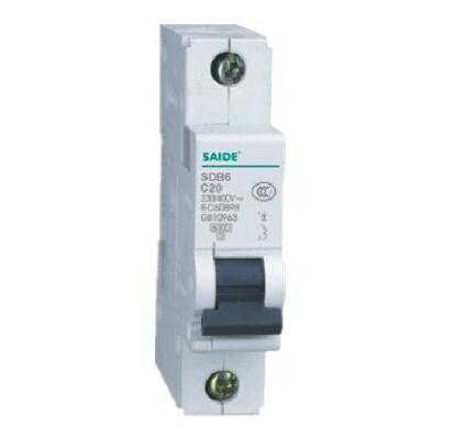  Sdb65-63 Series Low Voltage Fixed Miniature Circuit Breaker MCB