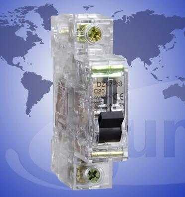 DZ47 Series Transparent Shell Plastic Miniature Circuit Breaker 