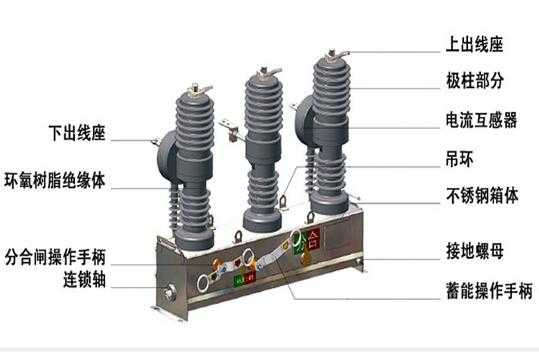 12kv 24kv 40.5kv 72.5kv High-Speed Outdoor Vacuum Circuit Breaker 