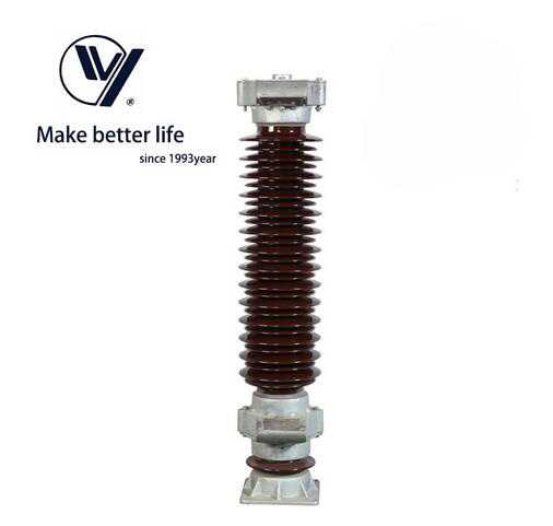 4250mm Rated Voltage 132kv 10ka Porcelain Housing Lighting Arrester