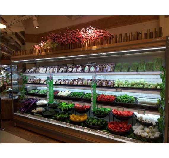 Supermarket Big Capacity Commercial Refrigerated Showcase