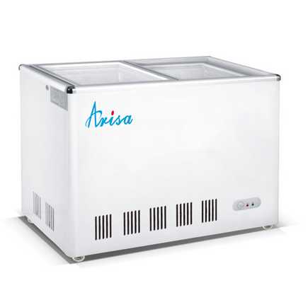 Commercial Sliding Tempered Glass Door Chest Freezer