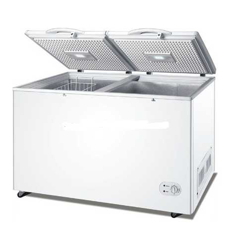 High Efficient Compressor Cooling Double Door Freezer