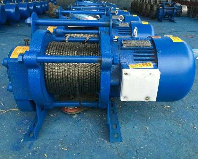 ISO 9001 National Standards Small Electric Winches 1000kg Lifting