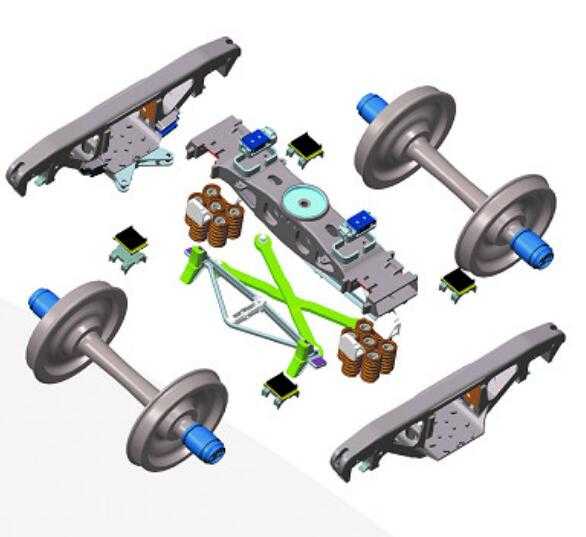 K1 K2 K3 K4 K5 Series Axle Load 21t-25t Hot-Selling Railway Bogie