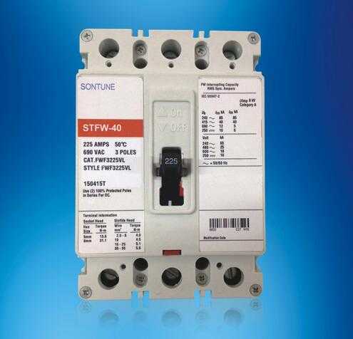  Sontune Stfw-40 ST225 Series Fixed Moulded Case Circuit Breaker
