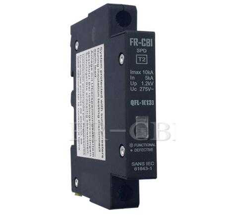  Qfl Series MCB Protective Gap Surge Protection Lighting Arrestor 