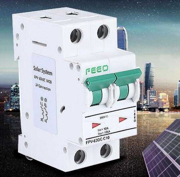  Sun Power Switch Dp 500V 2pole Low Voltage Mini Circuit Breaker
