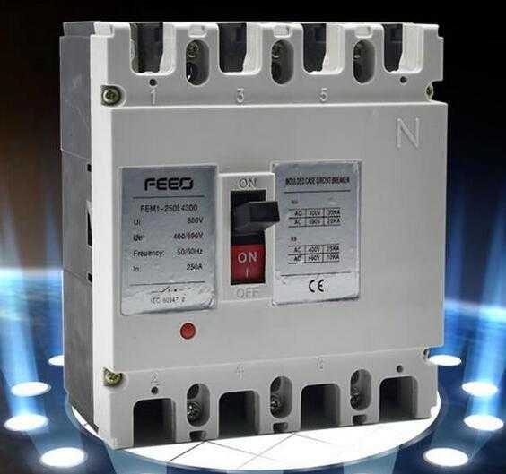 FEM1 3phase 63A Manual Type Moulded Case Circuit Breaker MCCB