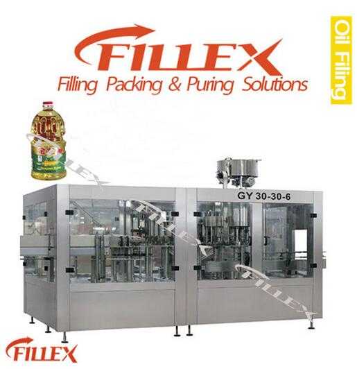 GYF Fully Automatic Oil Rinsing Filling Capping Monobloc Machine