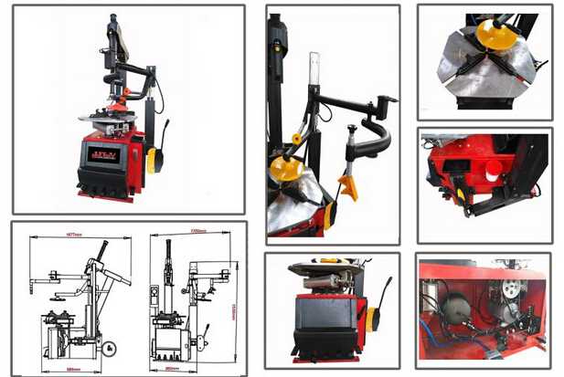Tilt-Back Tire Changer Machine