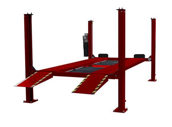 Ce Certification 4 Post Vehicle Parking Lift