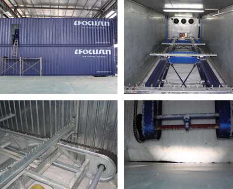 Rake ice storage room