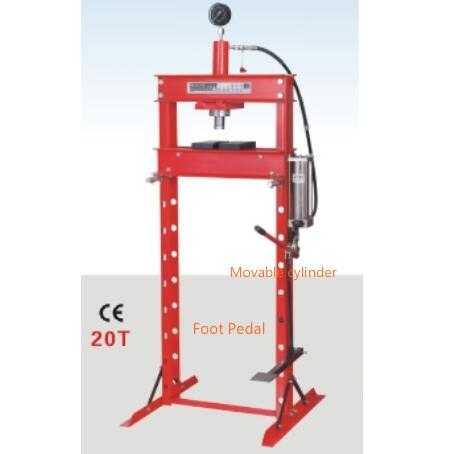 LD-P01202F 20ton Hydraulic/Pneumatic Shop Press with Foot Pedal