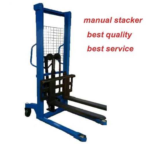  MHS Pump Hand Hydraulics Manual Stacker with Nylon Wheel
