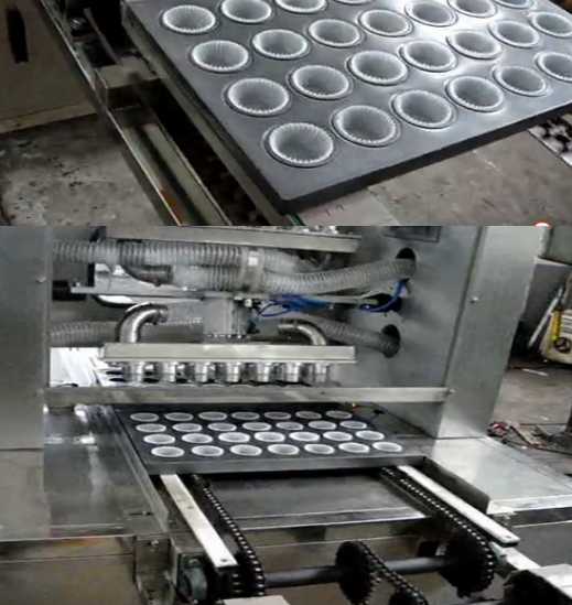 Semi automatic muffin vending cake making machine for sale