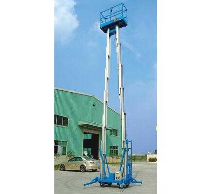 Hot Sale Hydraulic Double Mast Aluminum Two Man Lift Platform