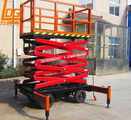 SJY0.5-4 high quality china 4m hydraulic scissor manual lift 
