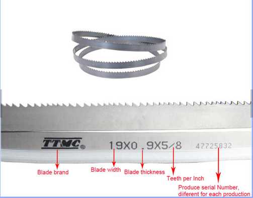 19X0.9X5/8X2362 bi-metal band saw blade