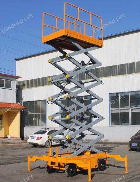 LHSJYO0.3-4 18 m electric mobile electric hydraulic scissor lift 