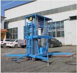 4-18.0 M light weight electrical type mobile hydraulic aluminum lift table 