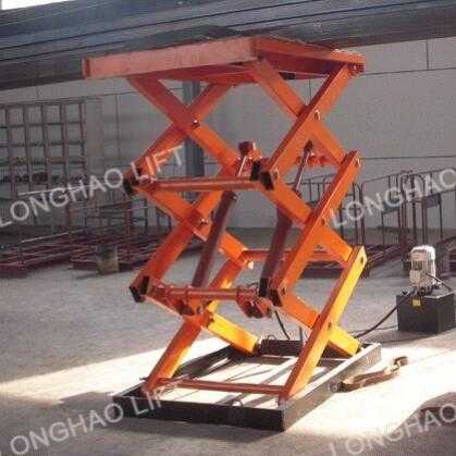 SJY0.3-4 Longhao warehouse used small car electric scissor lift table