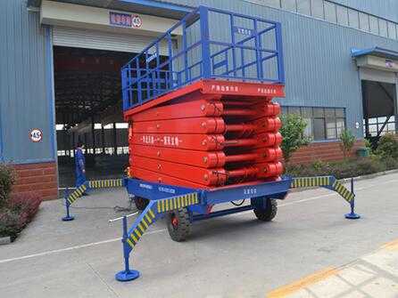  SJPT03 12M skyjack lifts tables Mobile hydraulic scissor lift platform 