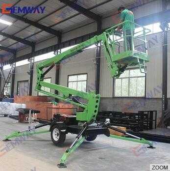 8m Towable pickup truck mounted boom hydraulic lift platform 
