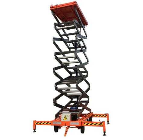 SJY0.3-3 4 Wheels Mobile Hydraulic Scissor Lift Platform for sale 