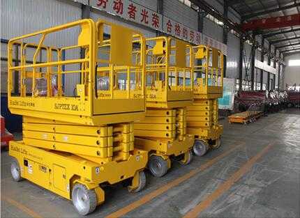 Mobile Hydraulic Battery Powered Motorized Scissor Lifting Platform