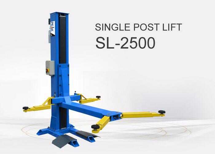 2500kg Capactity Single Post Parking Lift