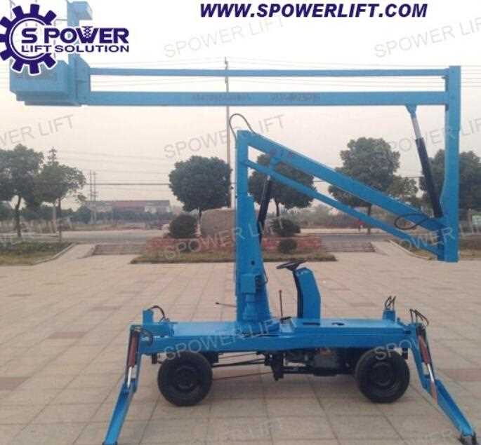 Products sell like hot cakes folding boom lift with competitive price 