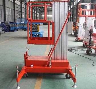 Hydraulic aluminum alloy platform Vertical double Mast type lift table 