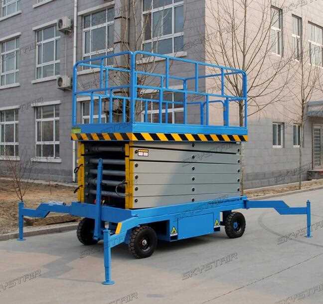 SKYSTAIR 300-500kg Movable manual hydraulic scissor lift platform