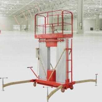 ISO certificate 2 Mast Aluminum Lift Platform Aerial Work Platform 