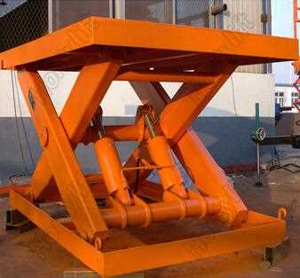  HTJD portable Cargo lifting platform stationary scissor lift table 