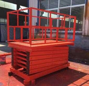  ISO9001 Anti-skid Cargo lifting platform stationary scissor lift table