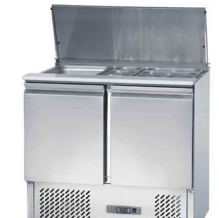 Full Stainless Steel Luxurious Refrigerated Counters for Salad