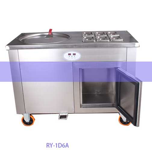 Hot Sale Thailand Rolled Flat Pan Fried Ice Cream Machine