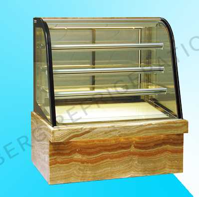 Marble Based Glass Commercial Cake Display Refrigerator for Bakery Equipment