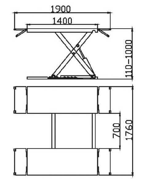Manufacturer Cheap Scissor Car Lift